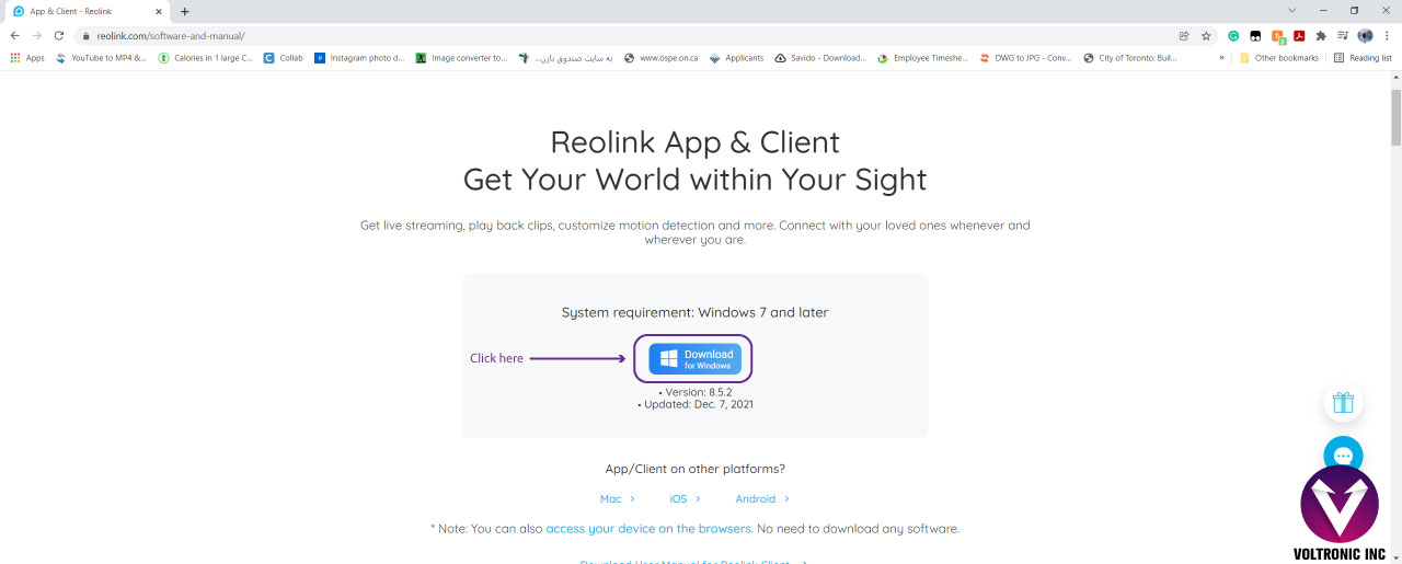 Add Reolink cameras using UID to the Windows client Voltronic